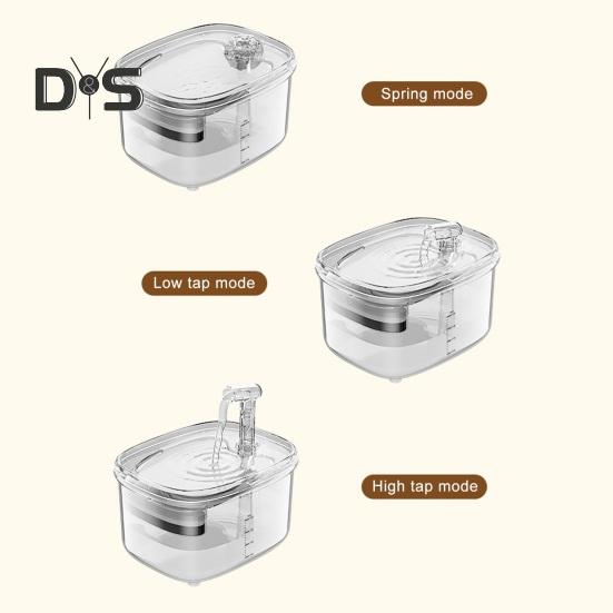 Автоматический фонтанчик для кошек с 5-уровневой системой фильтрации, бесшумный, легко чистится, диспенсер для воды для домашних животных