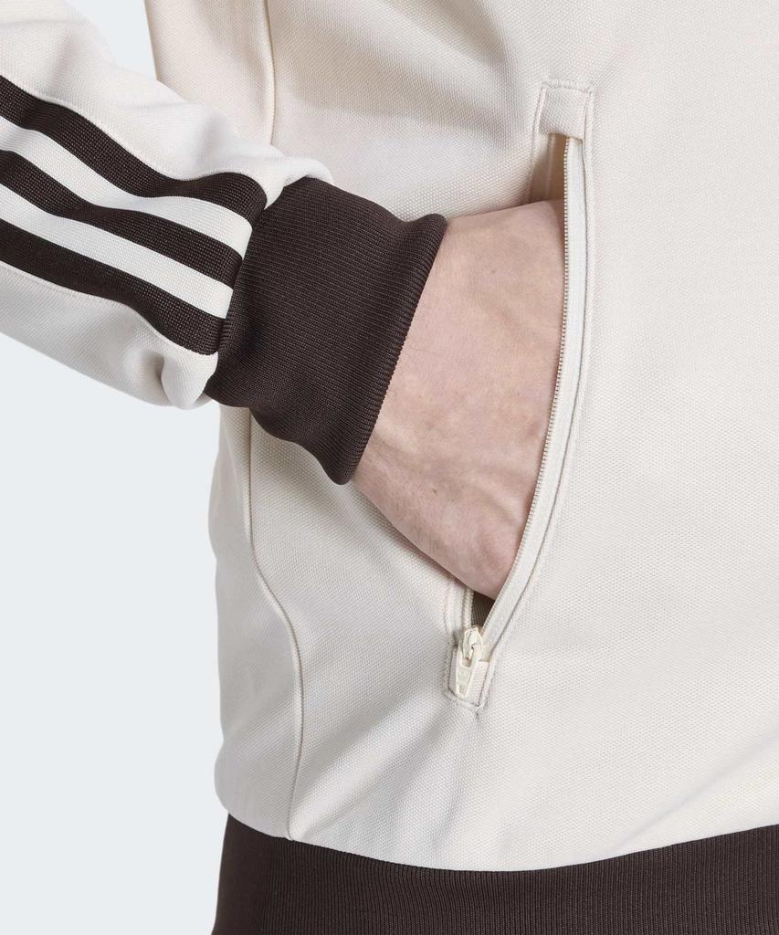 Adidas Classic Track Top - Wonder White: Aura Coffee / Kq9491