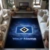 Hamburger SV Printed Crystal Velvet Rug Non‑Slip Crystal Velvet Carpet For Sofa Bedroom Indoor Home Decoration