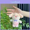 Adorable Piglet Plush Keychain With Soft Short Plush And Cute Cartoon Design In Green Blue Pink