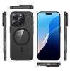 Совместимый магнитный чехол для телефона для iPhone 16, 16 Pro Max, 15 Pro, 14, 13 - Прозрачный и простой дизайн.
