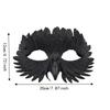 Pearlescent Bird Beak Eagle Mask Gradient Halloween Party Mask Universal Crow Feather Mask  Gifts