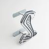 11.8cm Front Grille Emblem for Ford Mustang Shelby Cobra Badge Car Tuning Logo Decoration Silver