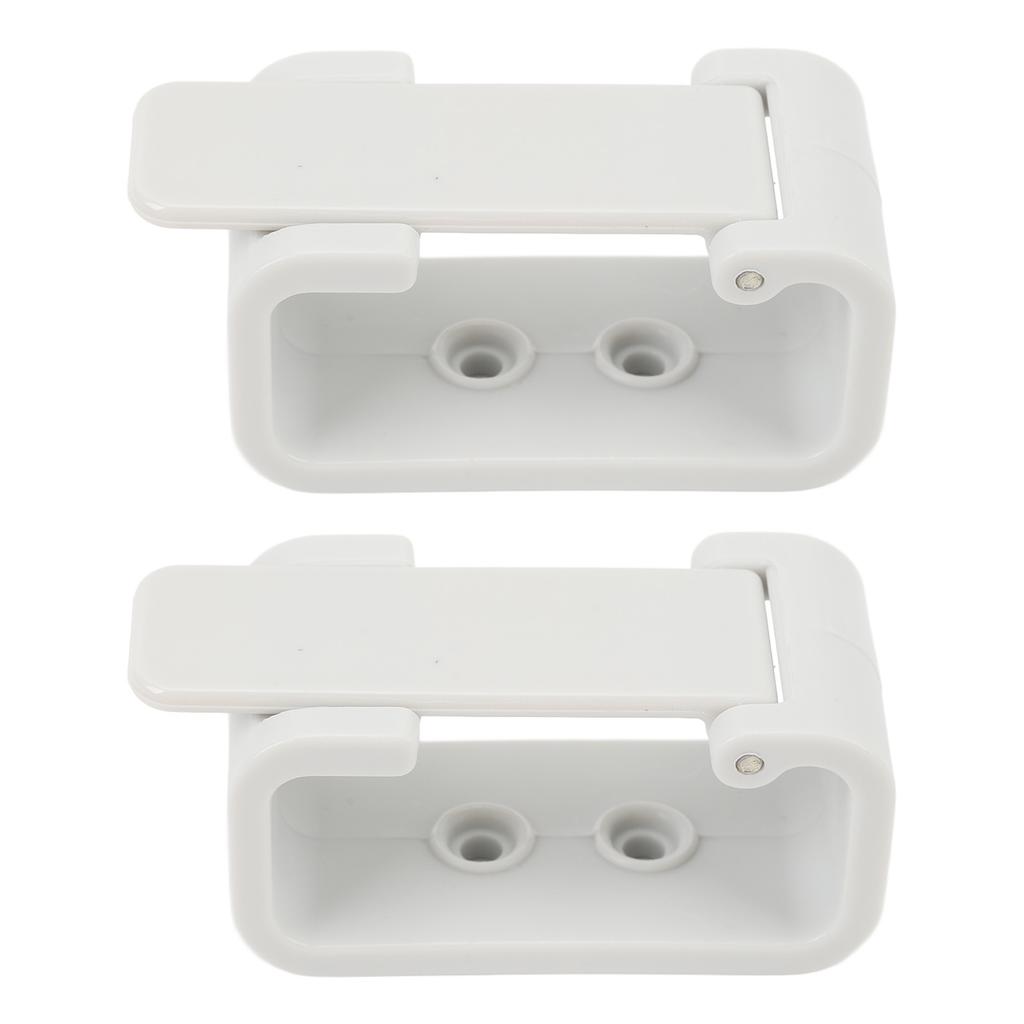 2PCS RV Curtains Clips High Hardness White Side Curtain Hold Down Holdback Retainer for Campers Buses