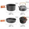 Alice in Miscellaneous Goods Cooker Set Solo 3 Piece Set Camping Cooker Set Aluminum Outdoor Cooker Set Disaster Prevention Compact Frying Pan