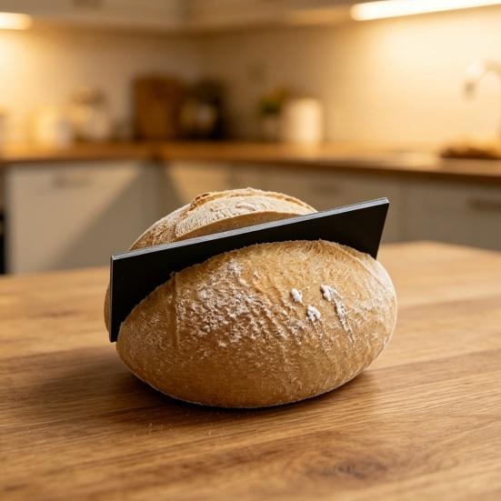 jijijing Business Card Holder, Simulated Sourdough Bread Shape Organizer, Case with Exclusive Slot Design, Desktop Decoration