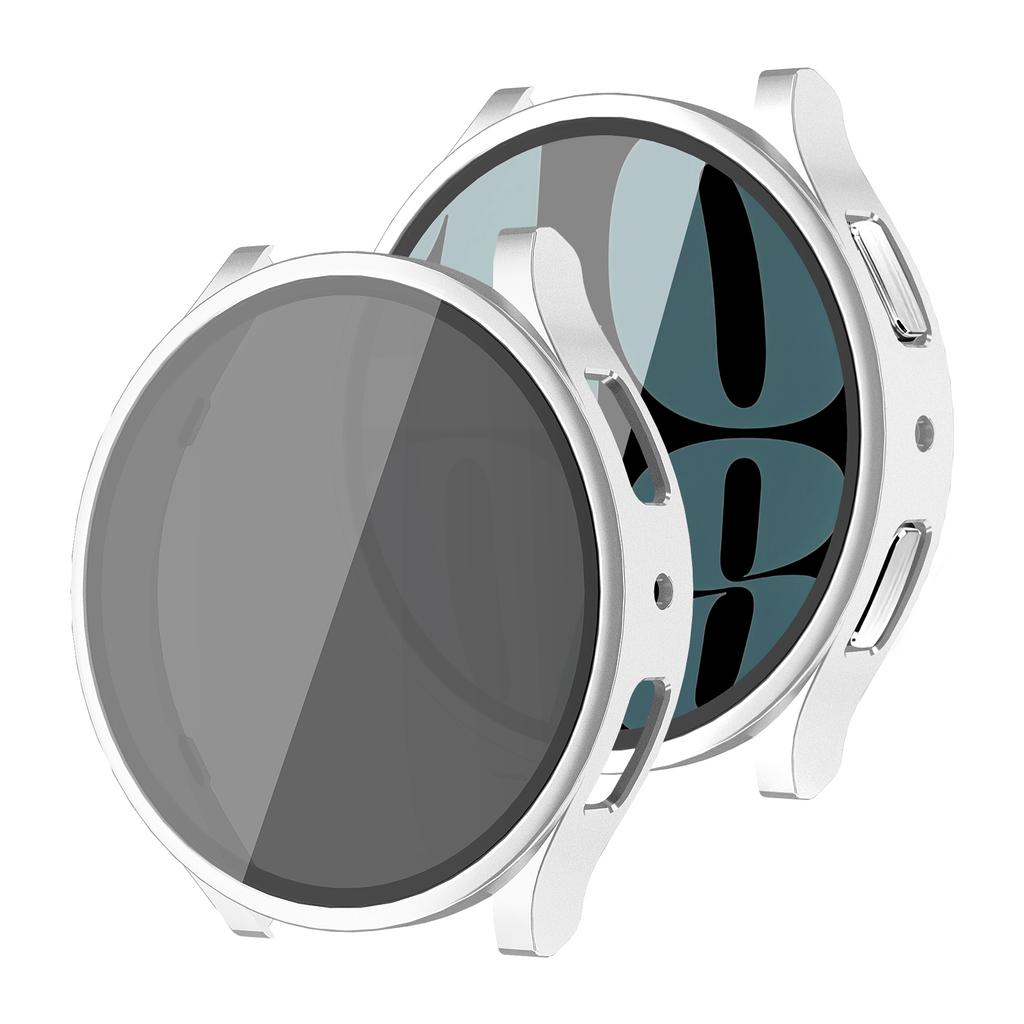 Закаленное стекло+Чехол для Samsung Galaxy watch 6/7 Чехол 44мм 40мм ПК Антишпион Ударопрочный Общий Защитный Чехол Galaxy watch 6