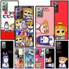 Аниме чехол Pop Team Pipi для Samsung Galaxy Note 20 Ultra 10 Lite 9 8 A53 A52 A12 S22 S21 FE S20 Plus Силиконовый черный чехол для телефона