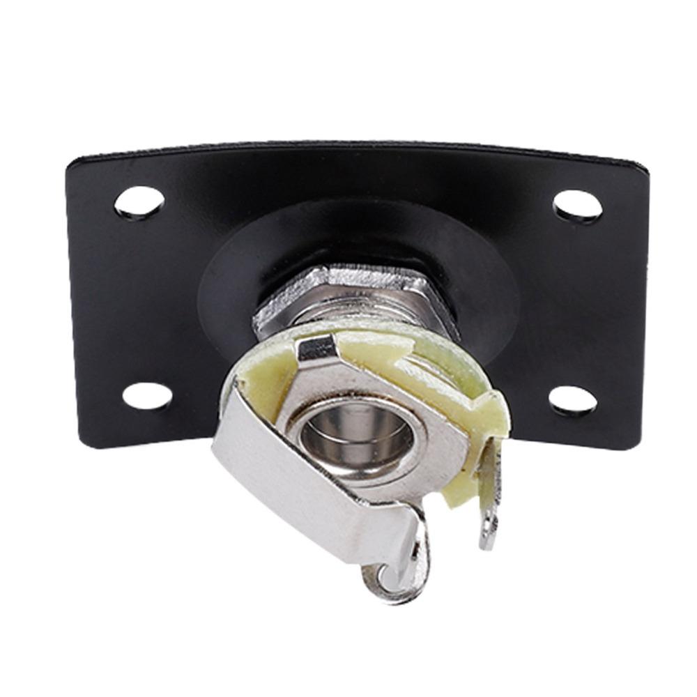 2pcs Rectangle Output Jack Plate Metal Electric Guitar Jack Electric Guitar