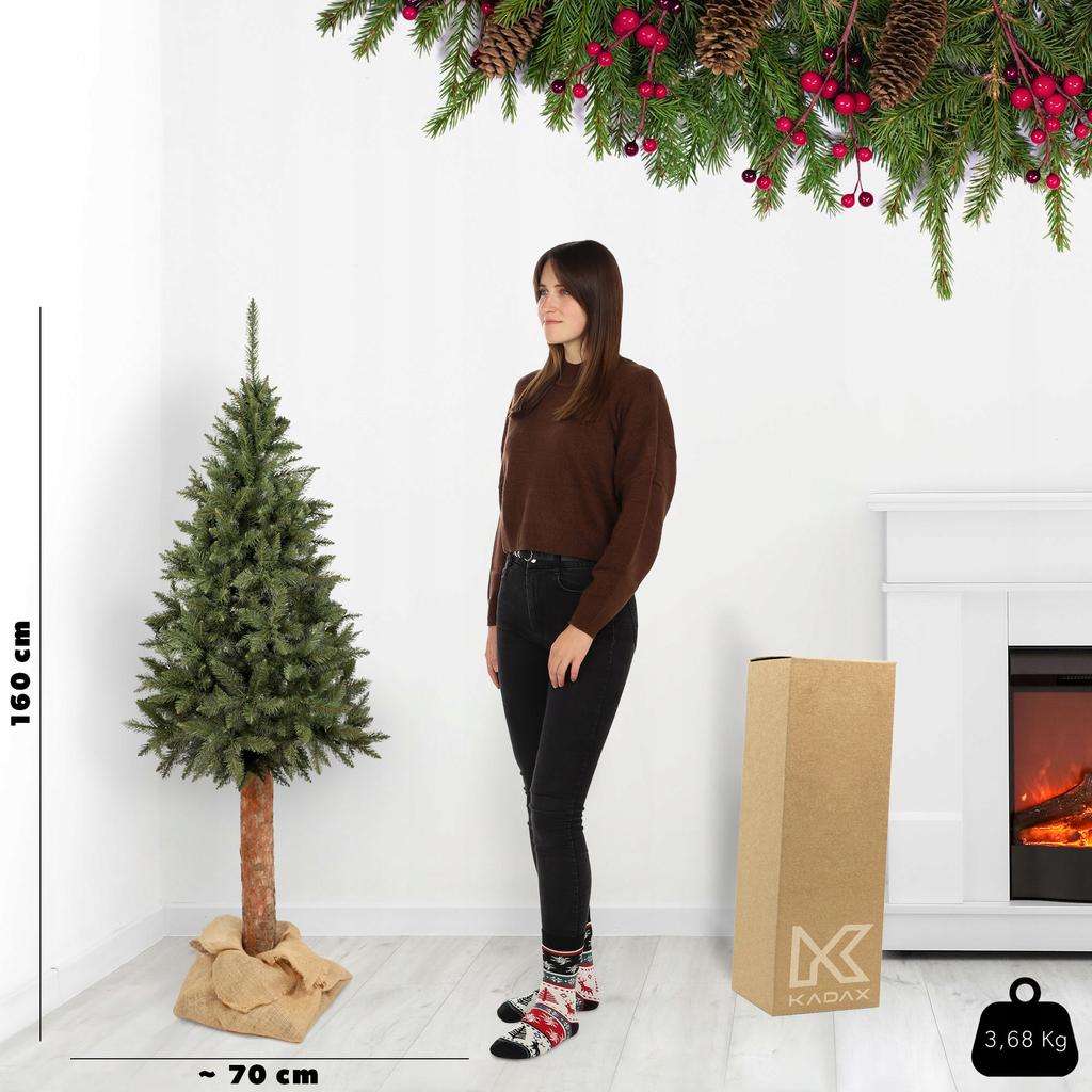KADAX Искусственная елка на стволе, 160 см, Ель натуральная.