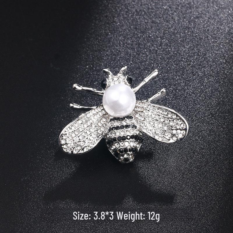 Брошь в виде пчелы с каплями масла в новом стиле - милая булавка в виде животного для воротников и аксессуаров одежды