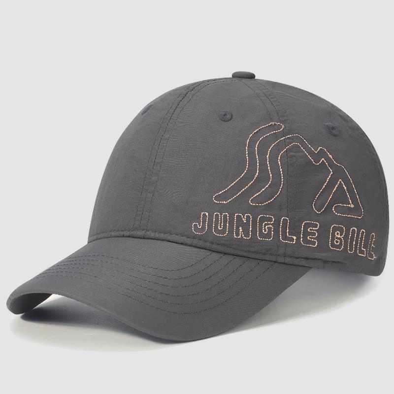 Jungle Baseball Bill Cap Quickdry Waterproof Side Gilded Adjustable Stitching
