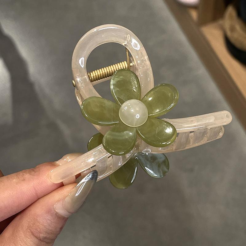 Корейский стиль, коготь для волос с сладким цветком, простая заколка для волос с крестом на затылке, инструменты для укладки, заколки в виде акулы, женские аксессуары для волос