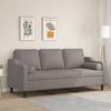 VidaXL 3-seater Sofa with Decorative Pillows Taupe 180 Cm Fabric, Sofa, Living Room Sofa, 3-seater Fabric Sofa, 3200860