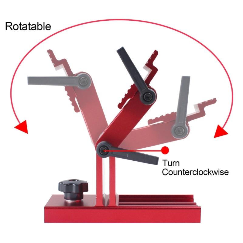 Регулируемый сменный приспособление для заточки инструментов для 6/8-дюймовых настольных точил, шлифовальных машин, наждачных станков, точилка, алюминиевый деревообрабатывающий инструмент