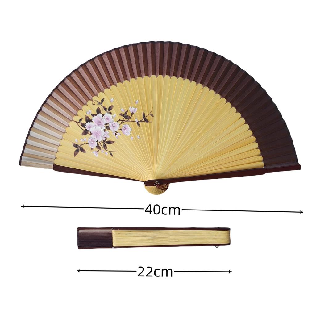 Sarkovos Folding Natural Japanese Style for Yukata and Summer Heatstroke Summer Gift for Fireworks Japanese with Fan Women's Fan, Bamboo, Fan, Kimono,