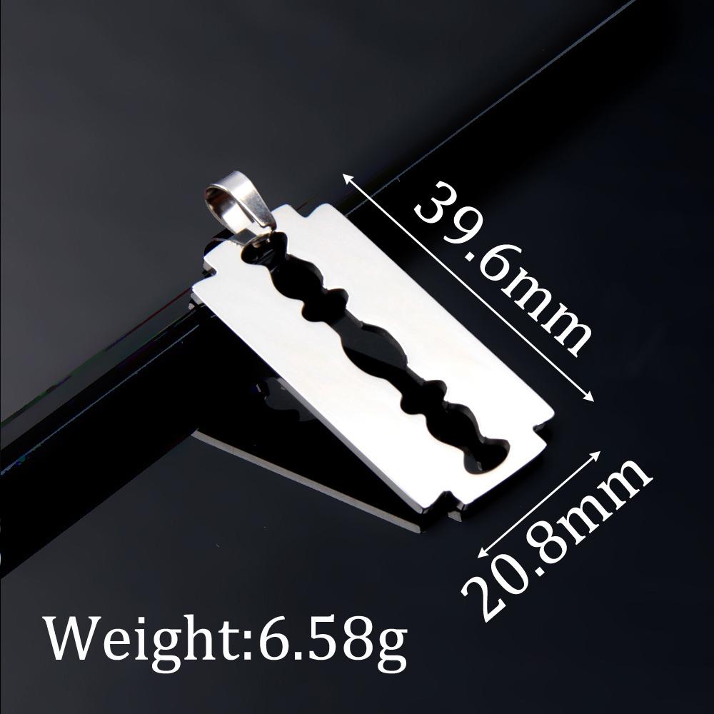 XHN 2-5pcs/lot Stainless Steel blade Pendant for Making Necklace For Women Man Charm DIY Jewelry Accessories Wholesale DZ-3013