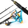 Набор удочек из углеродного волокна, спиннинговая удочка и алюминиевая катушка 12BB, спиннинговая катушка, рыболовные снасти