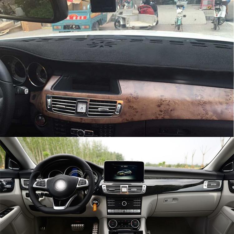 Для Benz CLS Class 300 500 550 320 C219 W219 C218 X218 Dashmat Крышка приборной панели Приборная панель Солнцезащитный крем Изоляция Защитная накладка Ковер Украшения