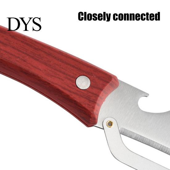 Easy Peel Vegetable Tool Peeler with Wooden Handle Stainless Steel Blade Kitchen Fast Peeling Built-in Bottle Opener for And Slicing Vegetables