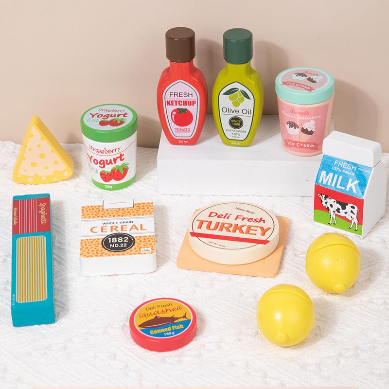 Деревянный детский имитационный торт на день рождения, полдник, разрежь и играй, забавные развивающие игрушки для мальчиков и девочек