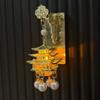 Openwork Design Glowing Lantern Fridge Magnet 3D Hanging Lantern Refrigerator Magnet  Friend