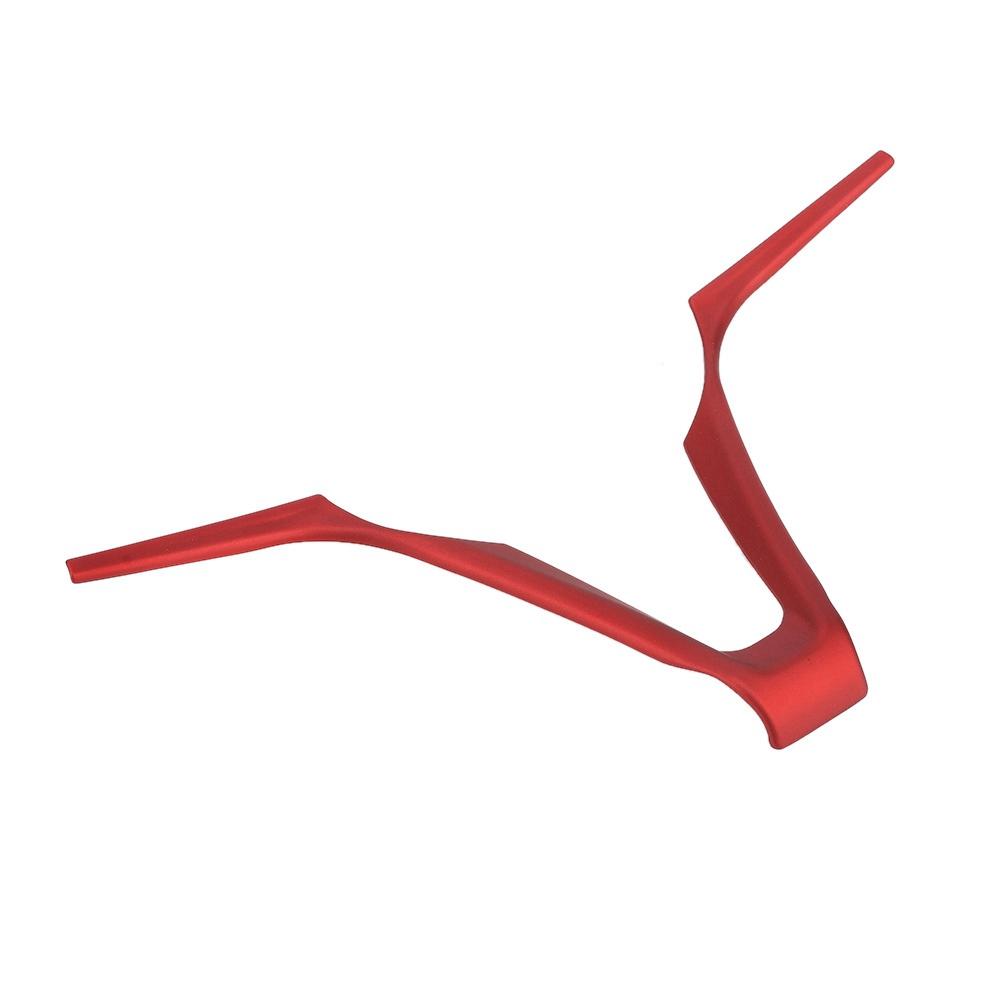 ABS V Shape Car Steering Wheel Frame Decoration Trim Fits for Alfa Romeo Stelvio Giulia(Red)