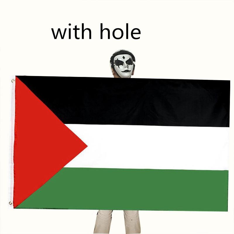 Большой флаг Палестины, полиэстер, 150 x 90 см, палестинский баннер Газы
