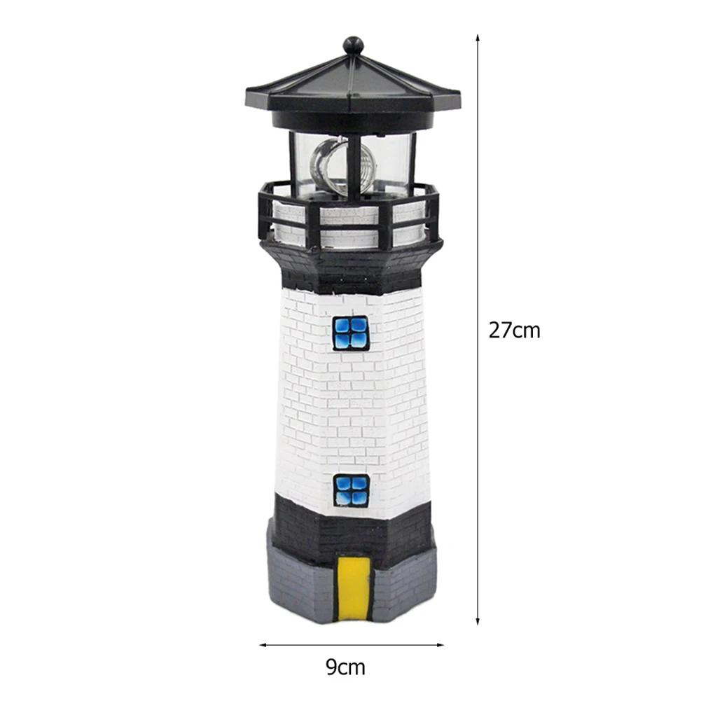 Lighthouse Shape Solar LED Light Garden Fence Yard Outdoor Decor Beacon Lamp Solar Led Light Outdoor Lighting Garden Decoration