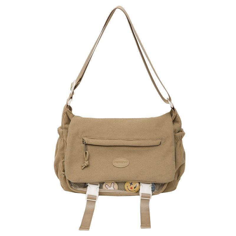 Сумка через плечо в студенческом стиле, женская сумка-мессенджер, студенческая сумка через плечо большой вместимости