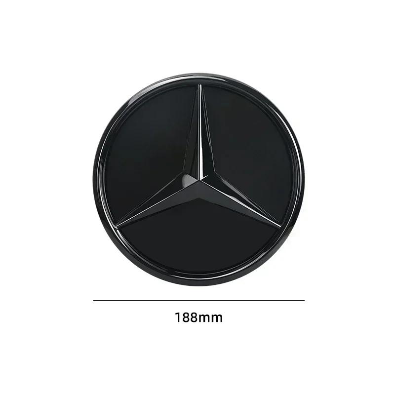 VCJ1 3D 188mm Front Grille Star Logo Emblem Badge For Mercedes-Benz C Class 2014-2018 GLC Car Emblems