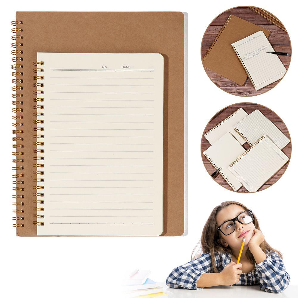 Stationery Writing Pads Diarybook Notepad B5 Kraft Paper Notebook Coil Notebooks 16K Workbooks