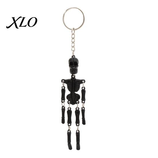 Bag Decoration Keychain Movable Joints Skeleton Keychain, Glow-in-the-Dark Keyring for Pendant Halloween, Handbag Backpack Purse Charm Men Women