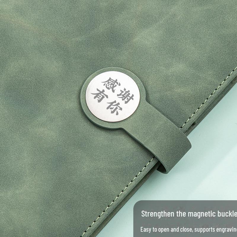 Подарочный набор из ретро-блокнотов высшего качества: В комплект входит блокнот с круглой пряжкой, справочник, USB-накопитель и магнитная застежка для деловых встреч.