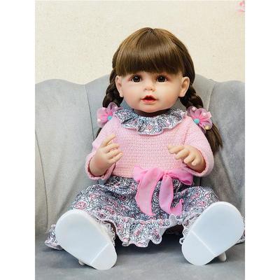 55 см мягкая силиконовая кукла реборн всего тела Bebe Reborn Reallista реалистичная кукла для новорожденных девочек подарок