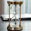 European Retro Empty Hourglass Sand Watch  Metal Sand Glass Timer DIY Home Office Desktop Decor Ornaments 2024 Newest Sandglass
