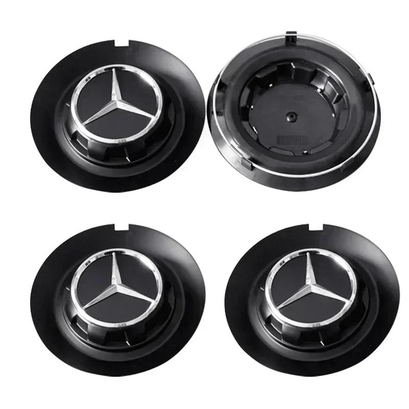 New W201 W220 Hot 2025 For AMG Car For Mercedes benz AMG 4PCS 147mm C-1028 17028 Car Wheel Center Hub Cover Cap Badge Logo For M ZF1