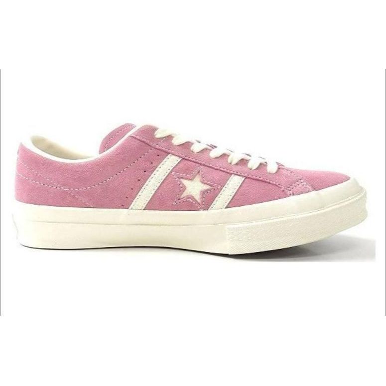 Converse Star And Bars Кожаные Нескользящие Прочные Легкие Низкие Кеды для Скейтборда Унисекс Кроссовки Розовые 1CL756