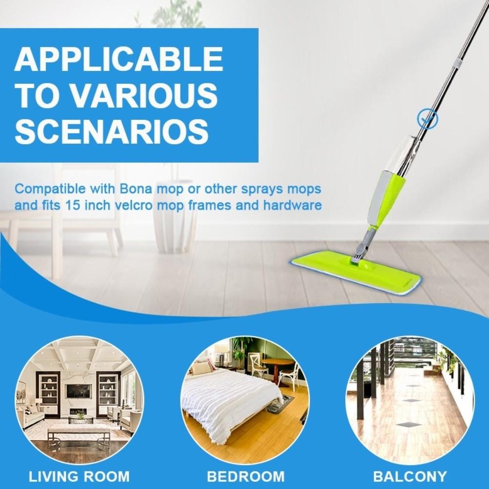 4 pieces/set Soft Mop Replacement Cloth Washable Cleaning Cloth Reusable Flat Mop Cloth Living Room