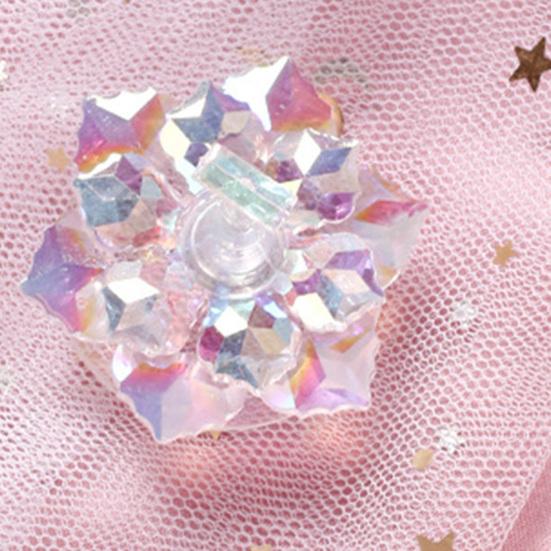 Lotus Shape Nail Display Stand Flexible Mini Practice Holder Aurora Showing Shelf Tools for Manicure