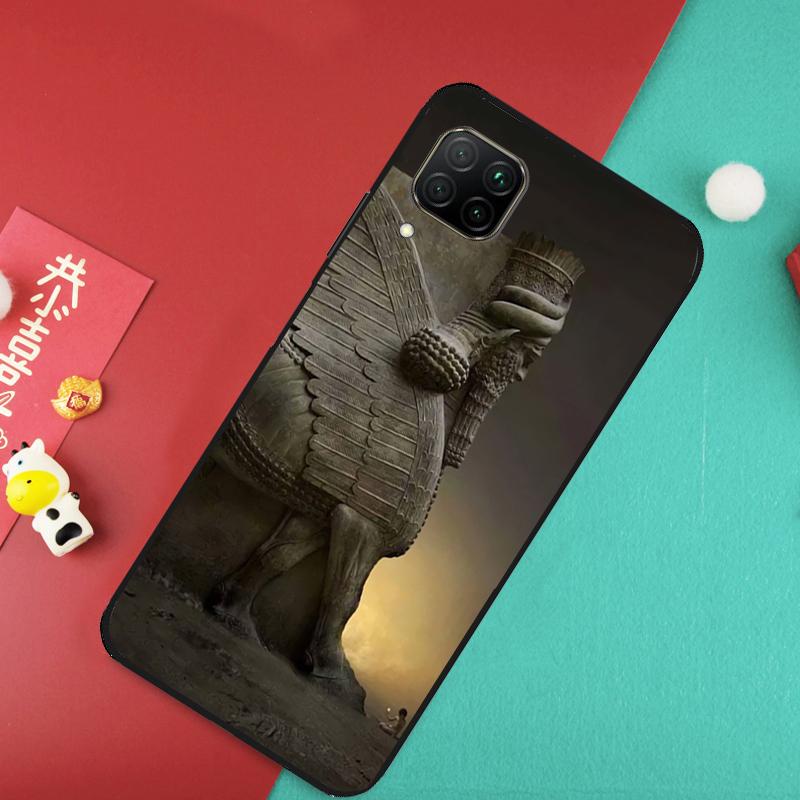 Lamassu Assyrian Mesopotamian Case For Huawei P20 P30 P40 Lite Nova 11 Pro 9 10 SE 3i 7i 11i 5T Y60 Y61 Y90 Y91 Y70 Cover