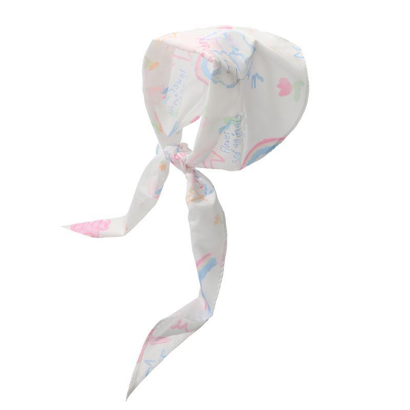 Rainbow Headscarf Dopamine Girls Wear Scarf Aesthetic Accessories Triangular Headscarf Graffiti Printed Scarves Sweet Cool Scarf