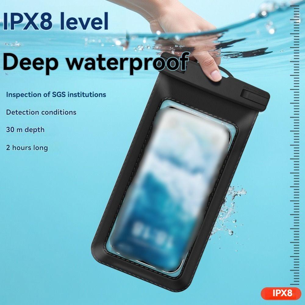 Transparent Mobile Phone Waterproof Bag Touchable Screen Swimming Storage Bag Beach Diving