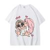 Singer Feid and Karol G Cartoon Graphic T Shirts Summer Trend Hip Hop Short Sleeve T-shirt Unisex Fashion Casual Loose T-shirts