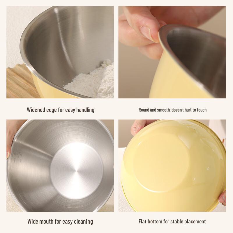 Kaiye 316 Stainless Steel Mixing Bowl and Colander Set