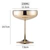 Stainless Steel Coupe Cocktail Glass