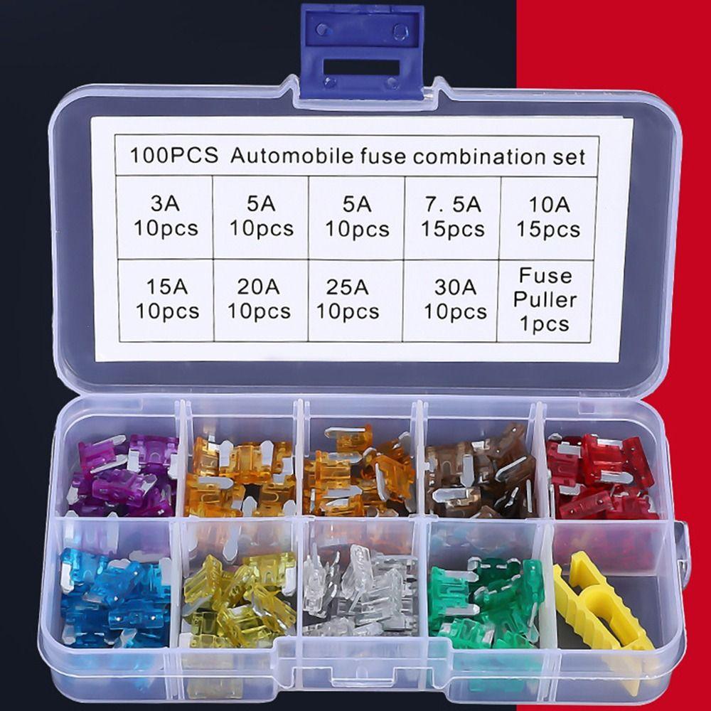 70/100PCS Fuse Puller Car Fuse Kits 5-30A Fuse Set For Car Auto Truck