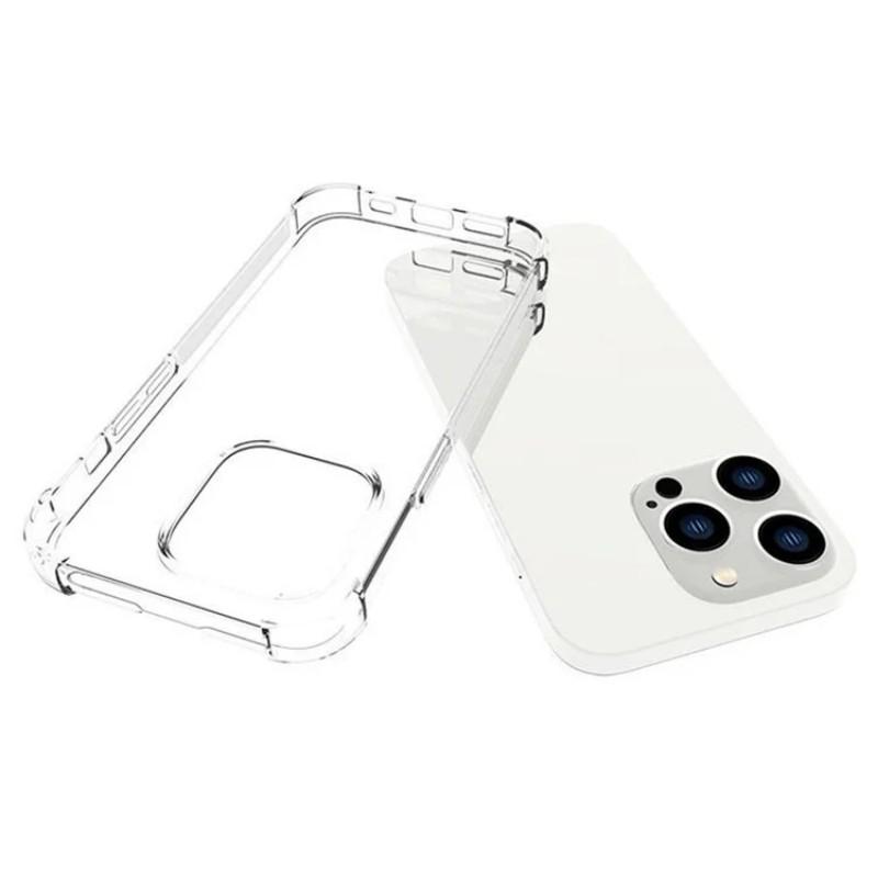For iPhone 13 Pro 6.1 Inch Back Cover WANLONFENG TM Series 2.0mm Clear TPU Phone Case (Big Lens Hole)