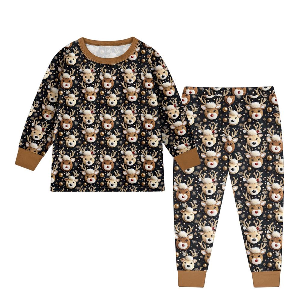 Детский модный костюм юбка топ с круглым вырезом и длинными рукавами брюки