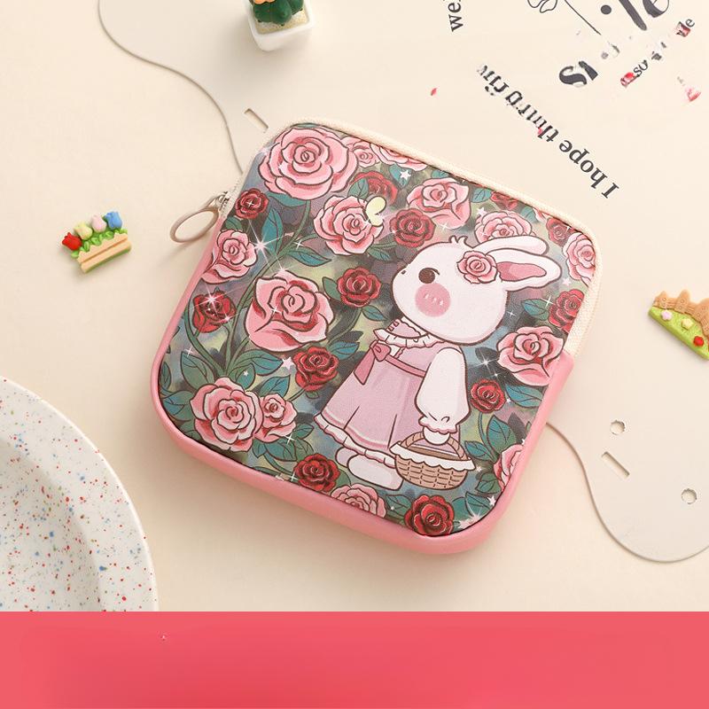 Сумка для гигиенических прокладок большой вместимости, портативный мини-органайзер для кабелей, многоцелевая косметичка для женщин и девушек, кошелек для монет